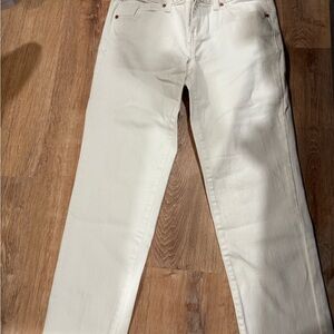 1822 Denim White Straight-Leg Jeans